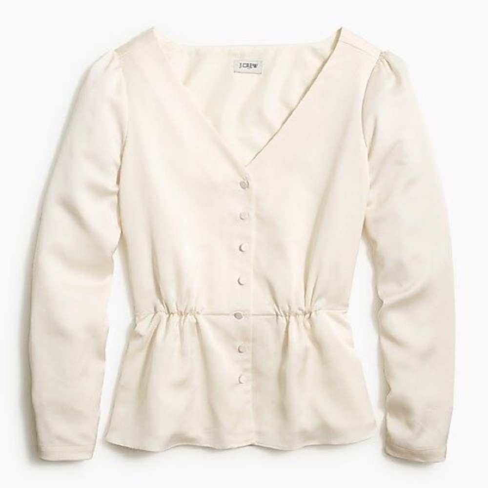 JCrew Factory satin blouse